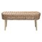 Bali & Pari Raisa Modern Bohemian Natural Kubu Rattan and Grey Acacia Wood Accent Bench 243-13544-ZORO - alternate 5